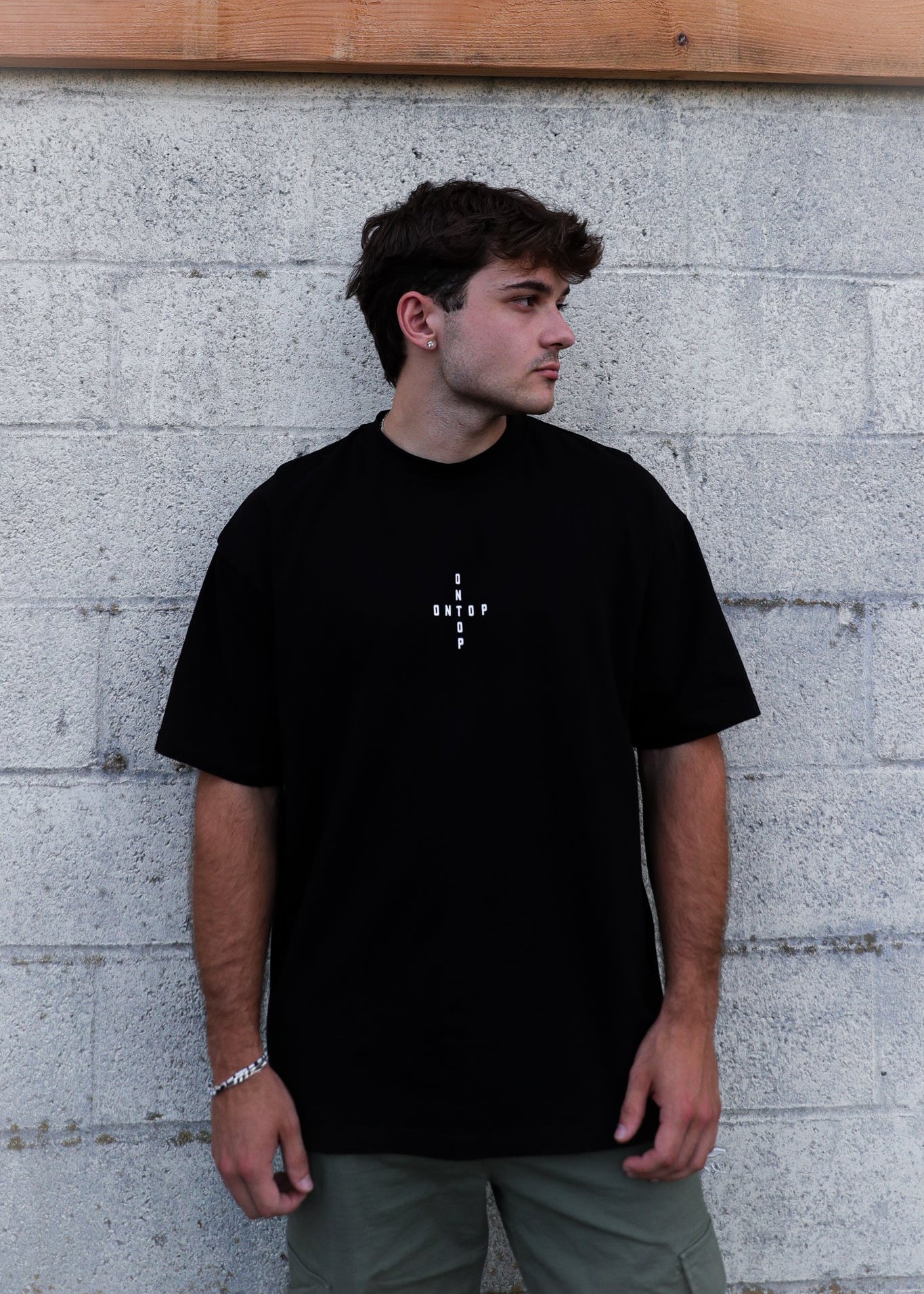 101 - Oversized Cross Logo Tee